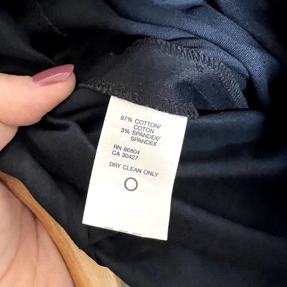 Magaschoni Women's Cotton Trouser Shorts Toggle Closure Navy 10 Nautical Preppy - Picture 10 of 12